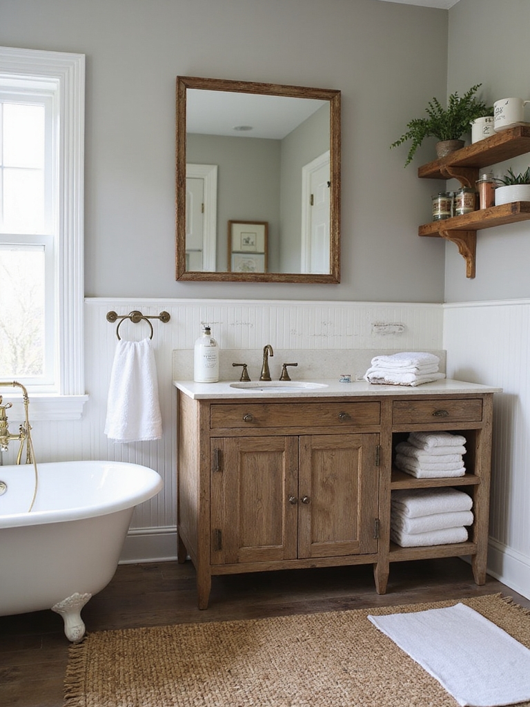 vintage vanities with storage