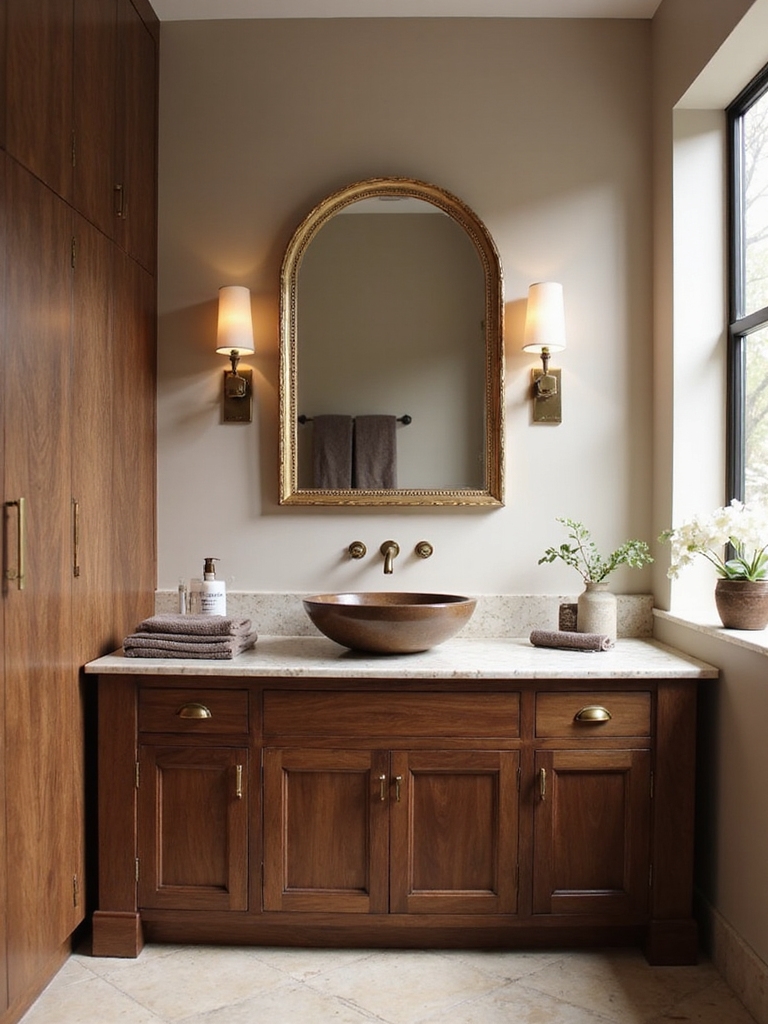 warm brown bathroom inspiration