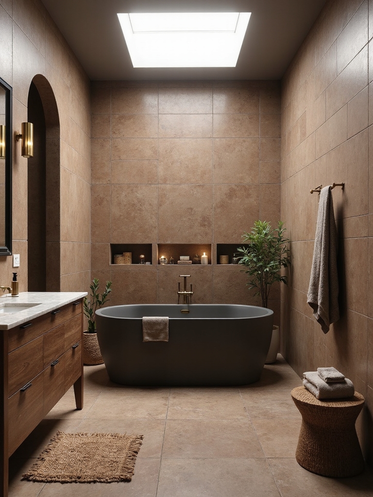 warm brown tile inspiration
