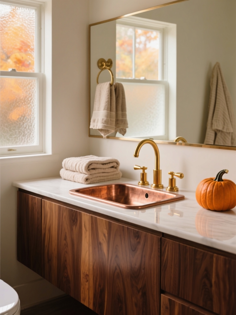 warm copper and wood