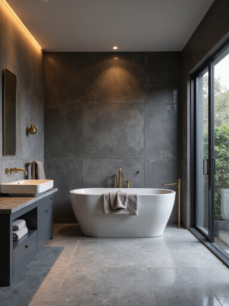 warm metallic elegance balancing