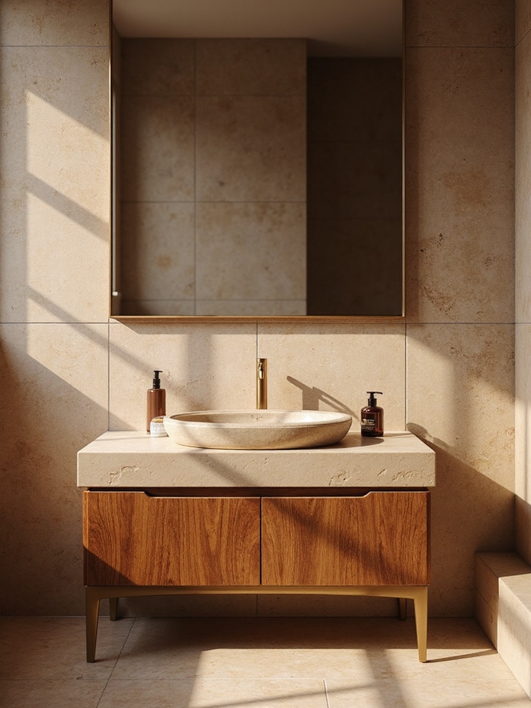 warm wood countertops glow