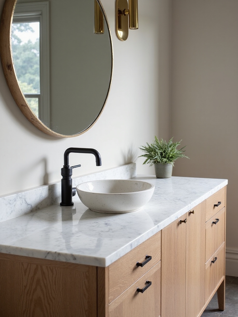 welcoming stylish guest bathroom