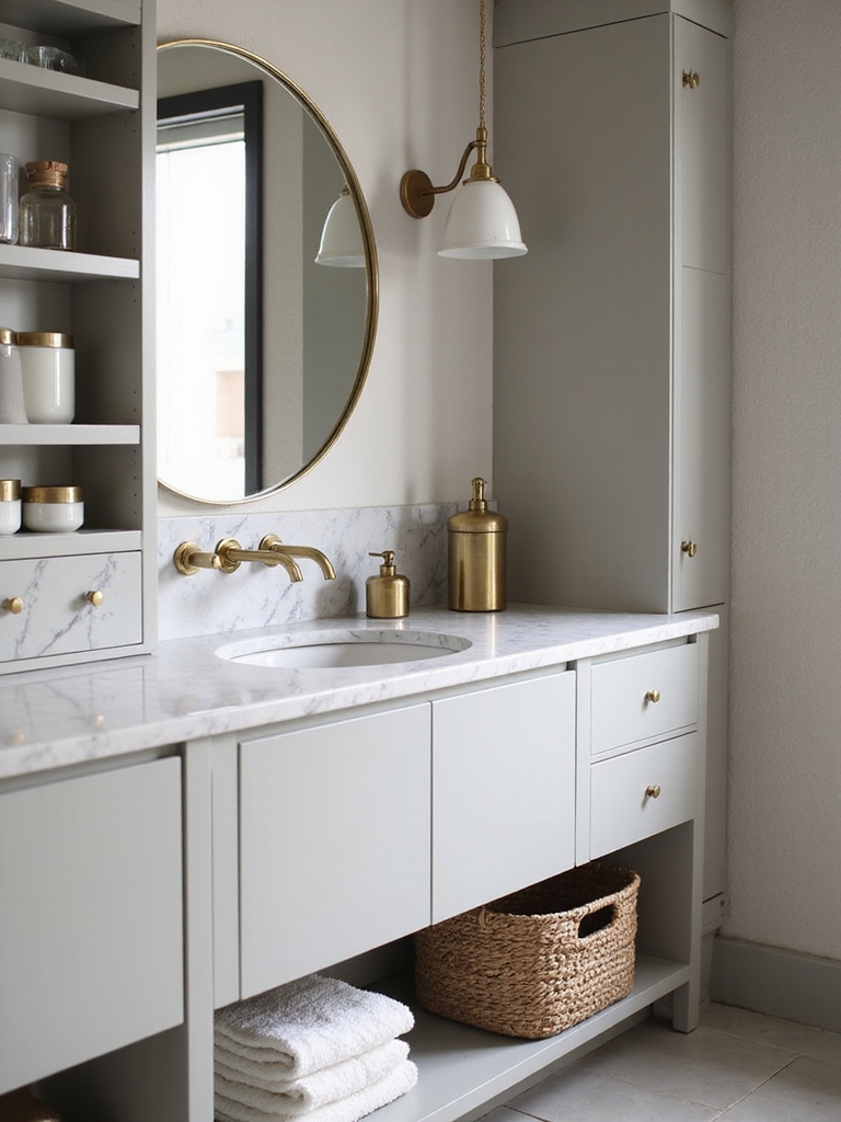 aesthetic bathroom organization tips