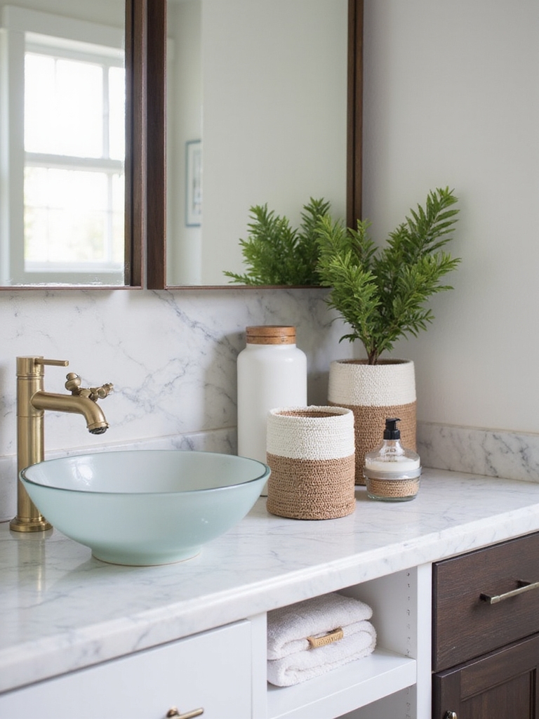 bathroom counter organization tips