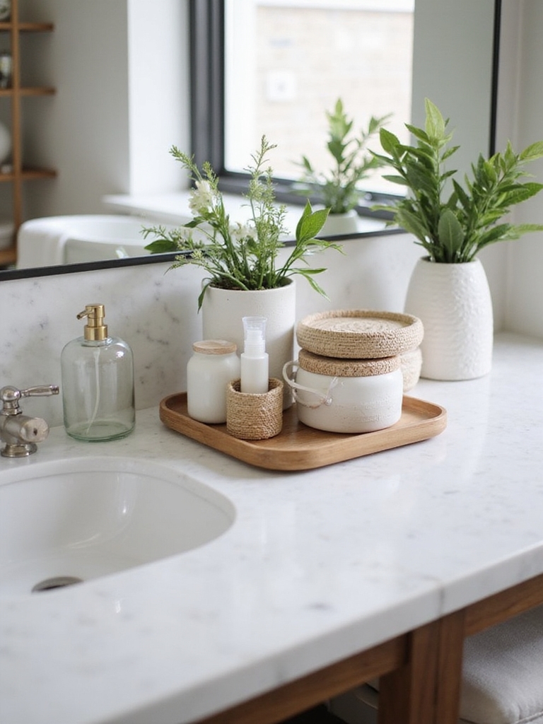 bathroom countertop organization tips