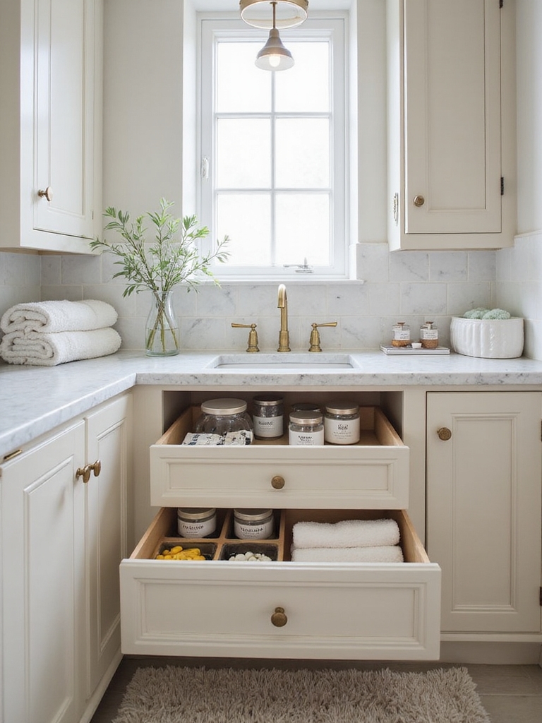 bathroom organization and priorities