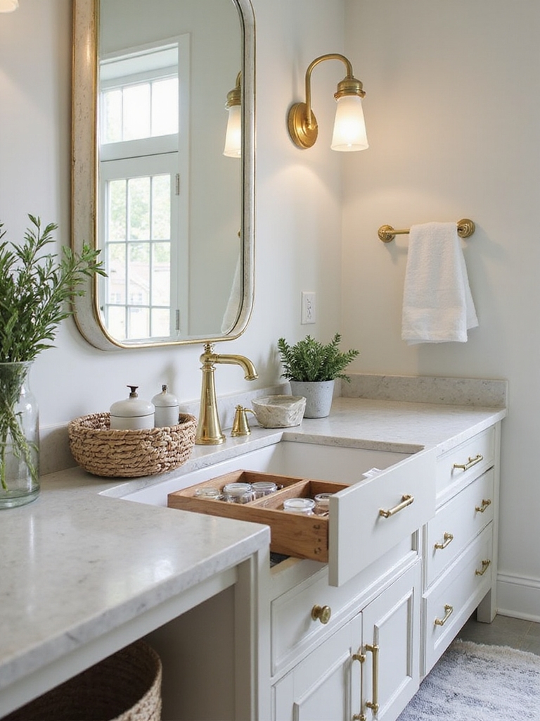 bathroom vanity organization tips