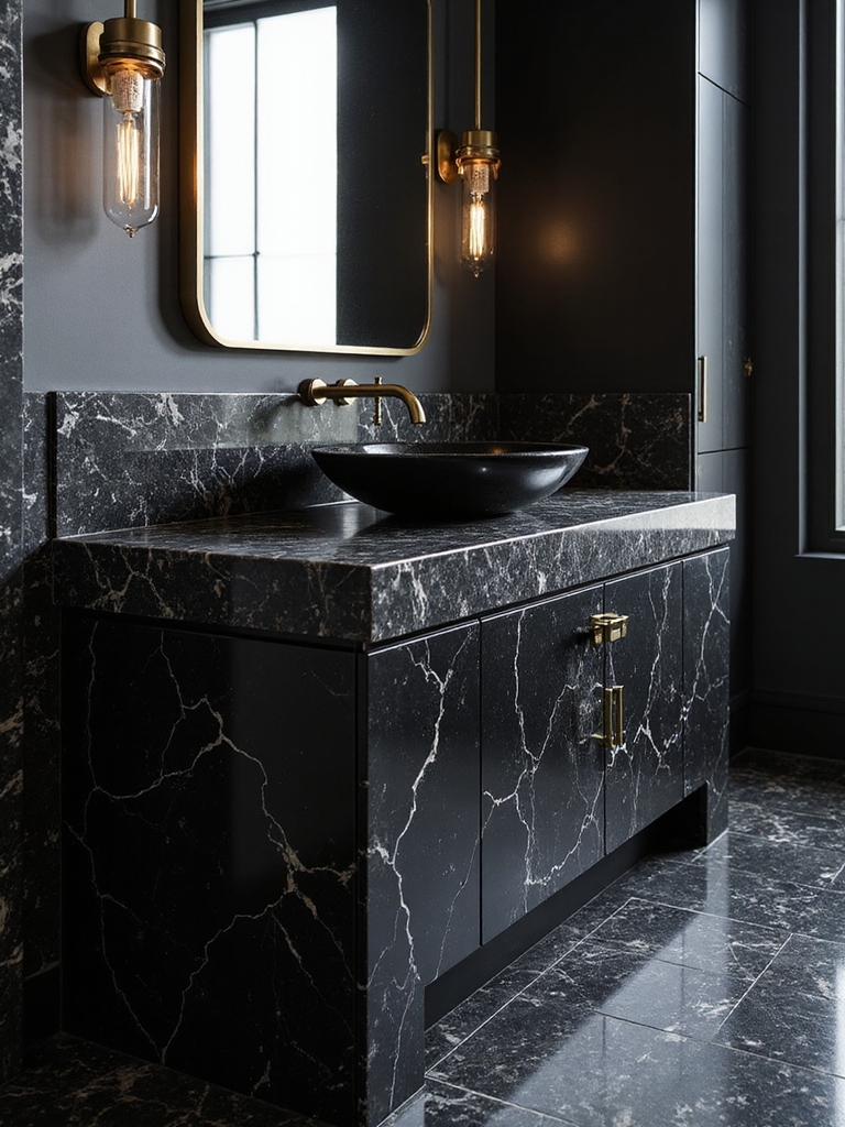 bold black marble elegance
