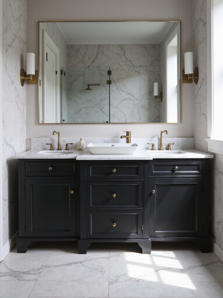 bold black vanity elegance