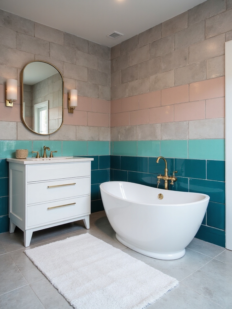 bold color block transformation