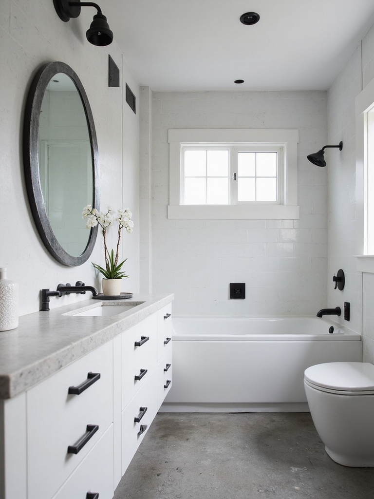 bold contrasts for sophistication