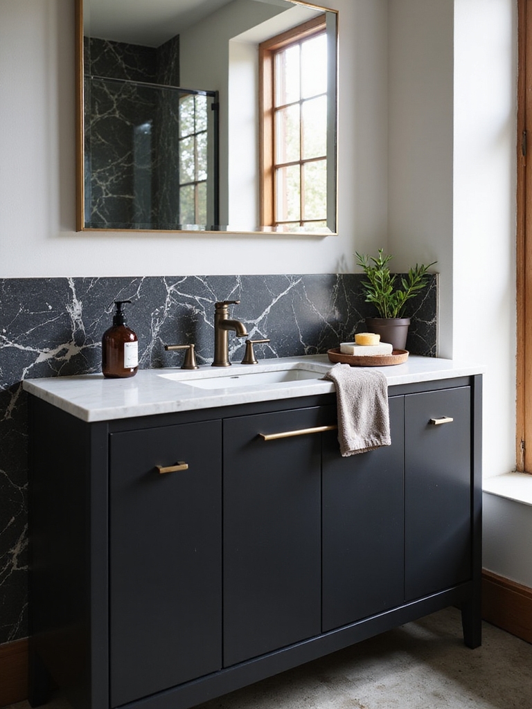 bold elegance in bathrooms