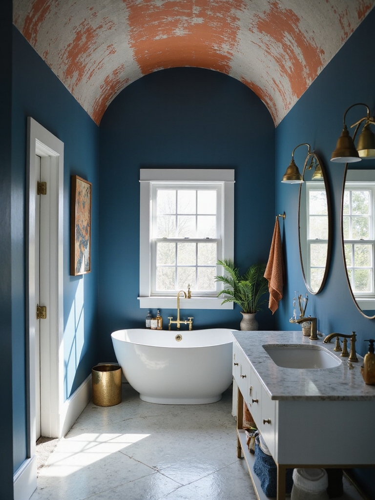 bold paint elevates ceilings