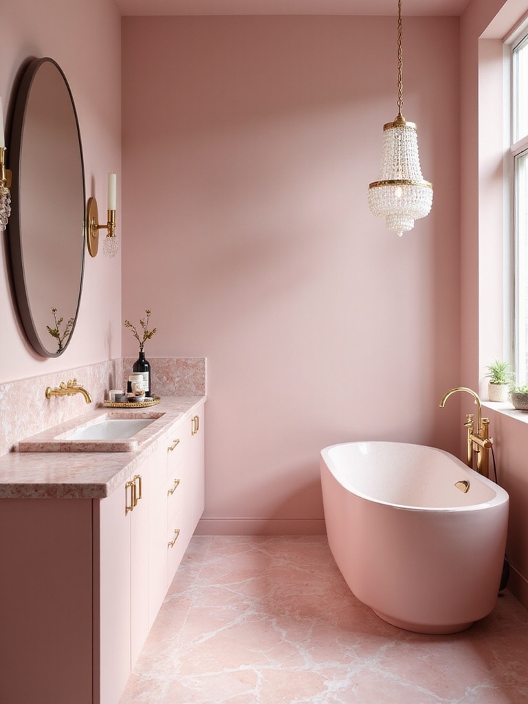 bold pink accent decor