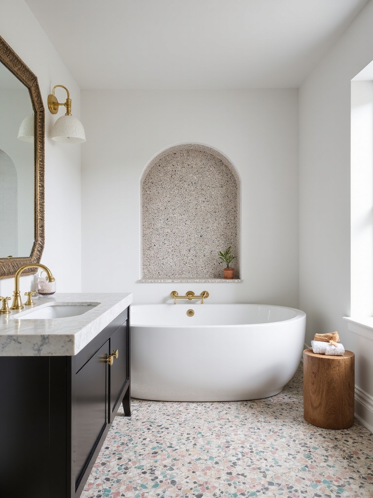 bold terrazzo floor vibes