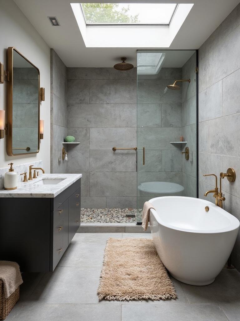 bold textures elevate bathrooms