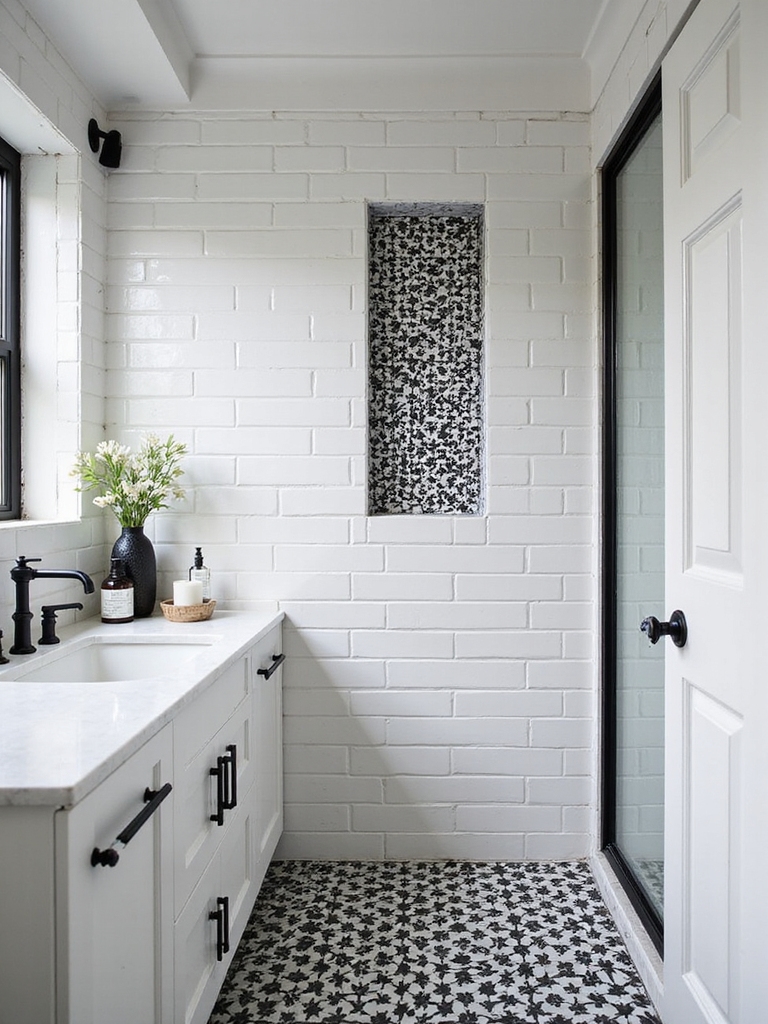 bold tile motifs enhance elegance