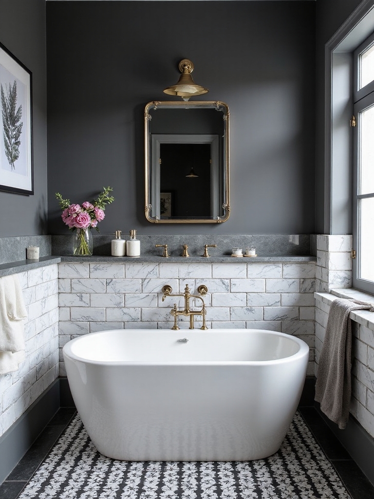 bold tiles enhance spaces