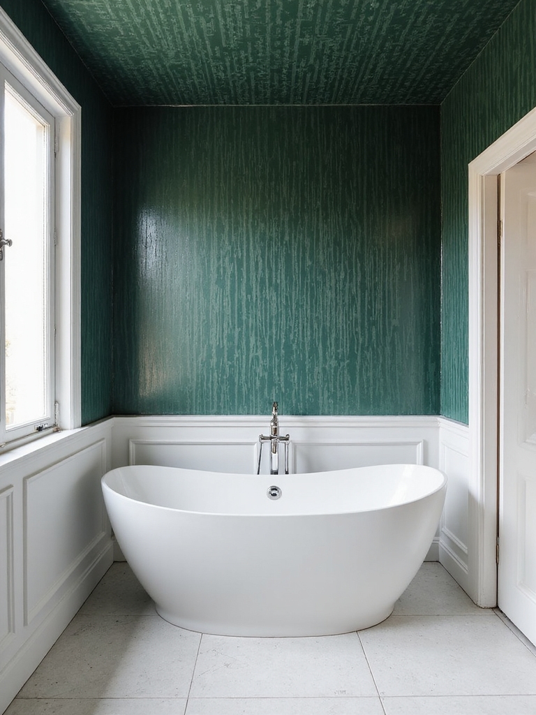 bold wallpaper for bathrooms