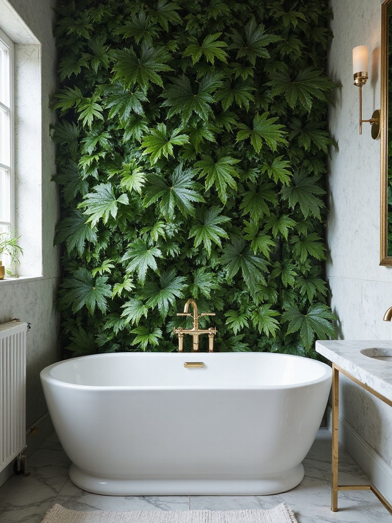 botanical elegance in bathrooms