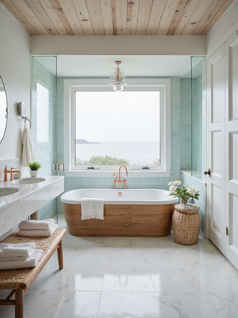 breezy coastal spa bathrooms