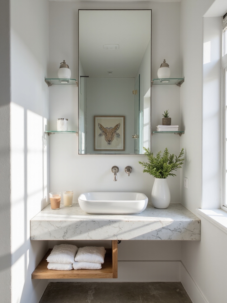 brighten with reflective surfaces