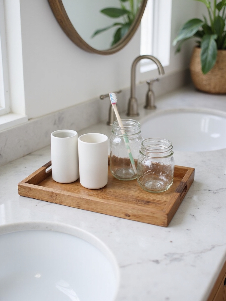 budget friendly countertop organization