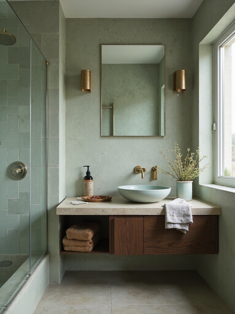 calm elegant sage tiles