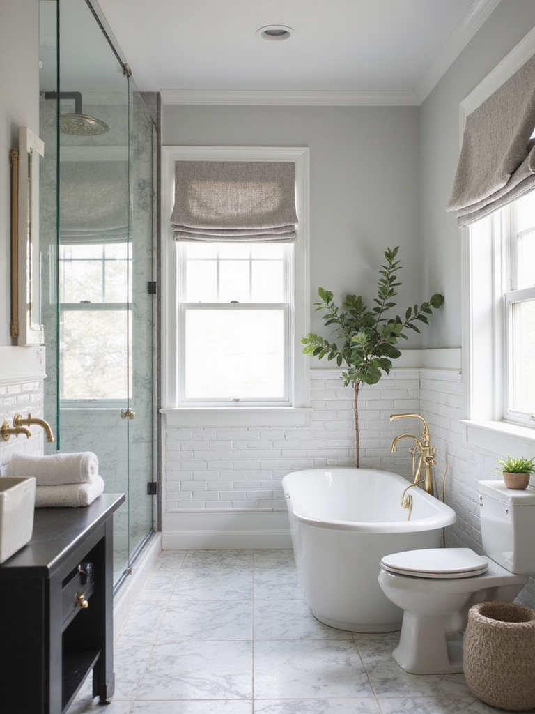 chic farmhouse black and white
