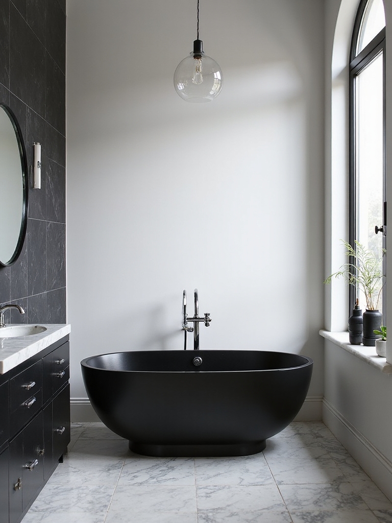 chic monochrome bathroom designs
