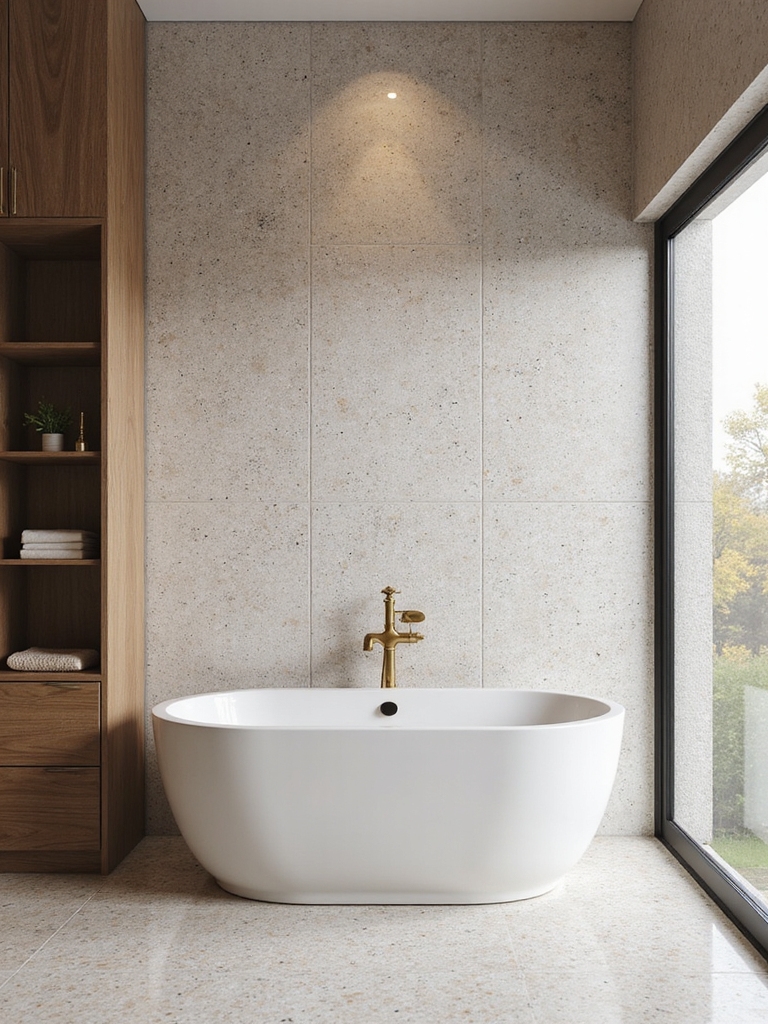 chic playful terrazzo bathroom ideas