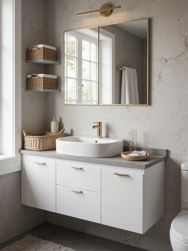 clutter free small bathroom essentials