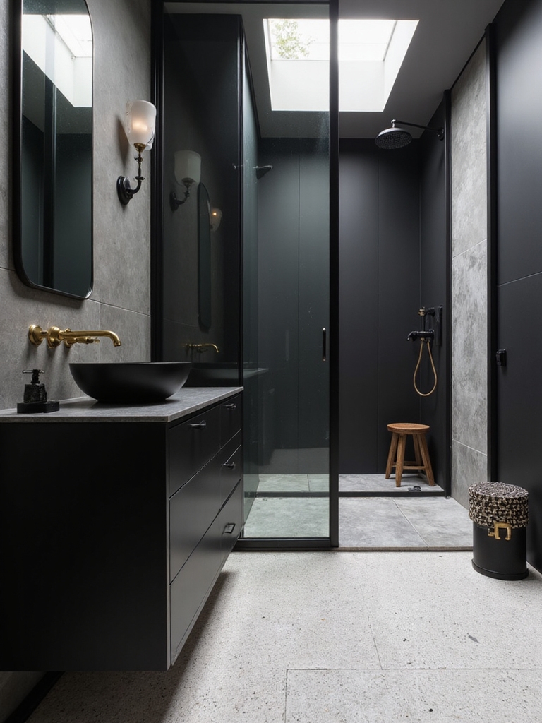 contemporary matte bathroom elegance