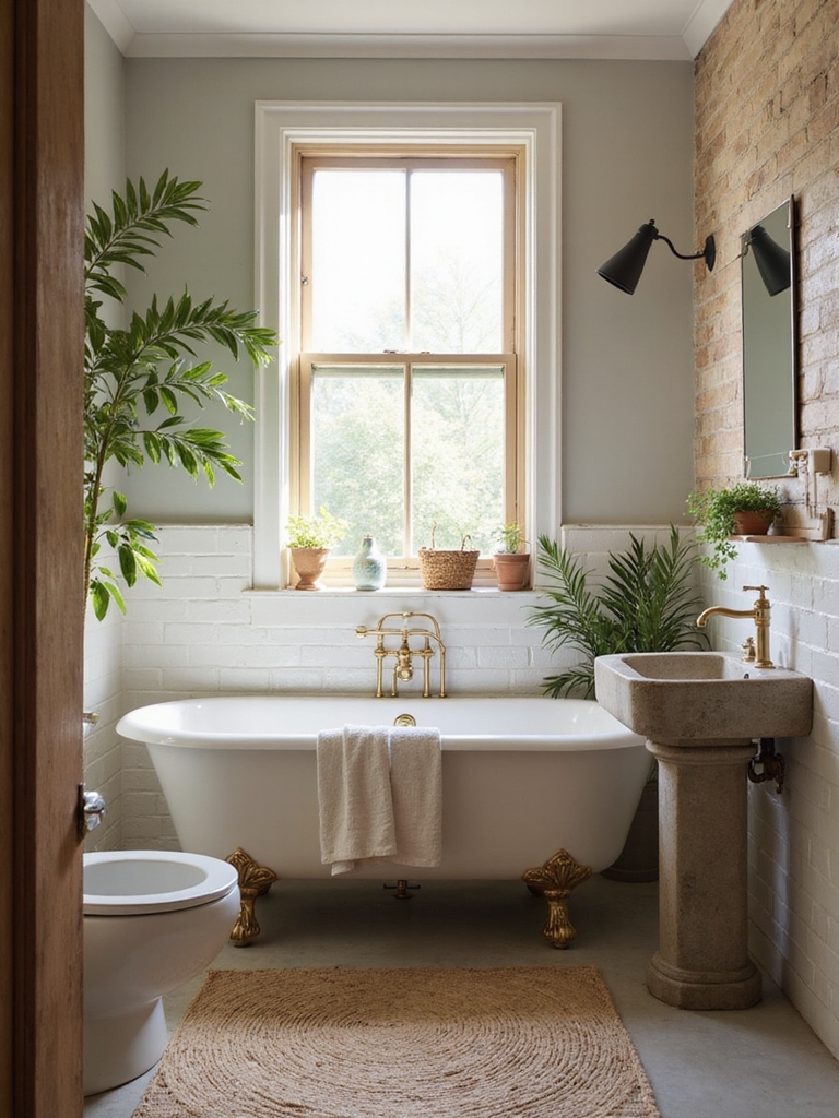 cozy farmhouse bathroom inspiration
