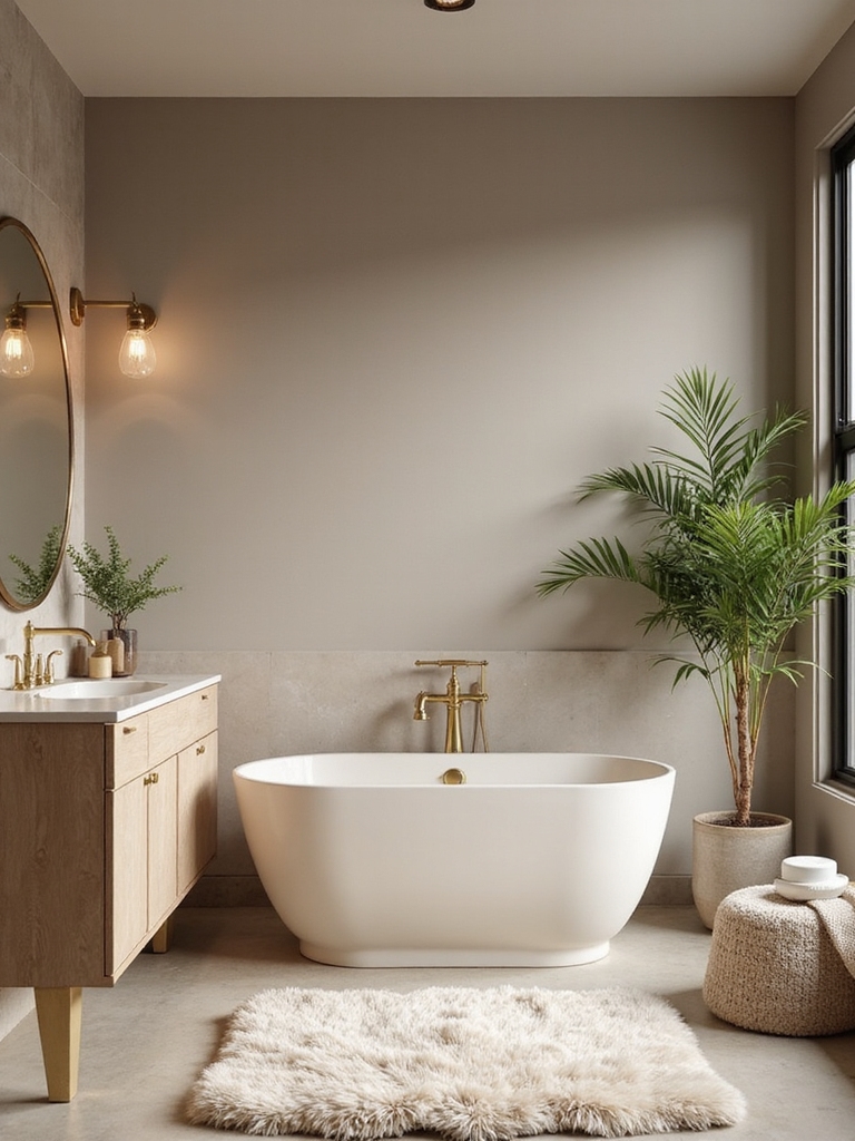 cozy neutral bathroom foundation