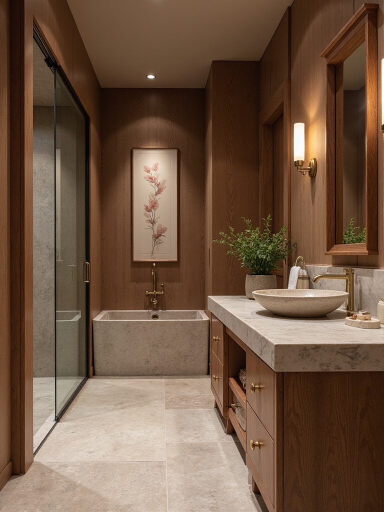 cozy warm wood tones