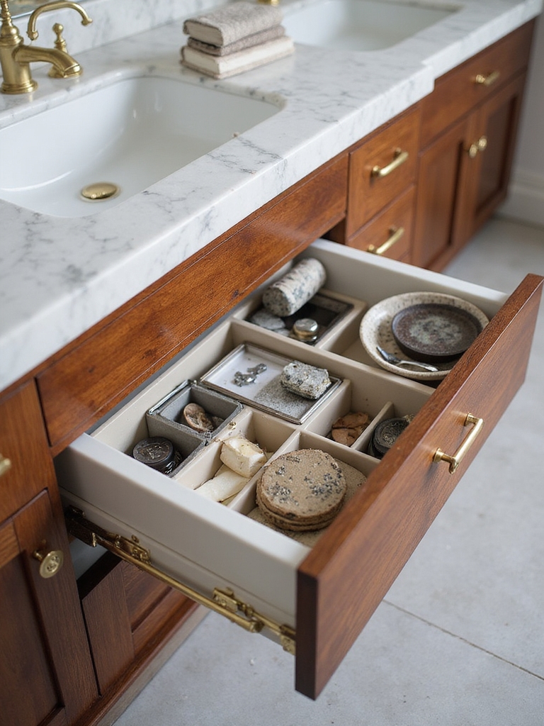 creative bathroom drawer solutions