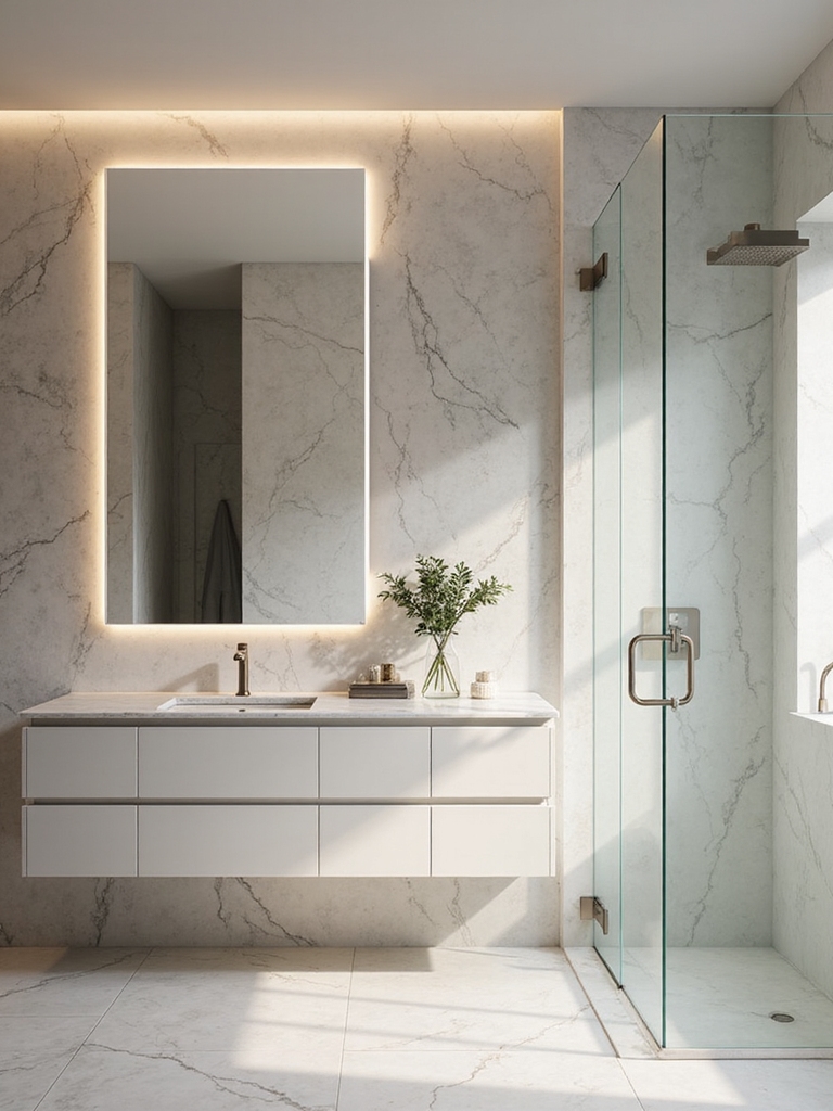 daylight inspired bathroom lighting