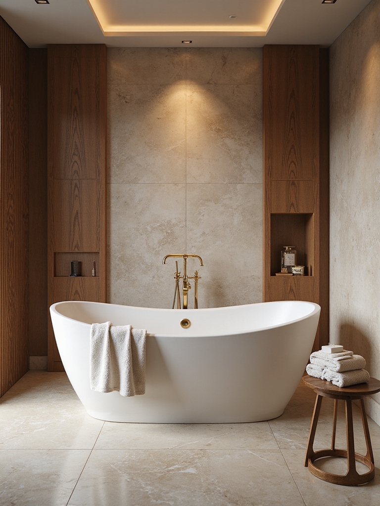 dramatic freestanding tub elegance
