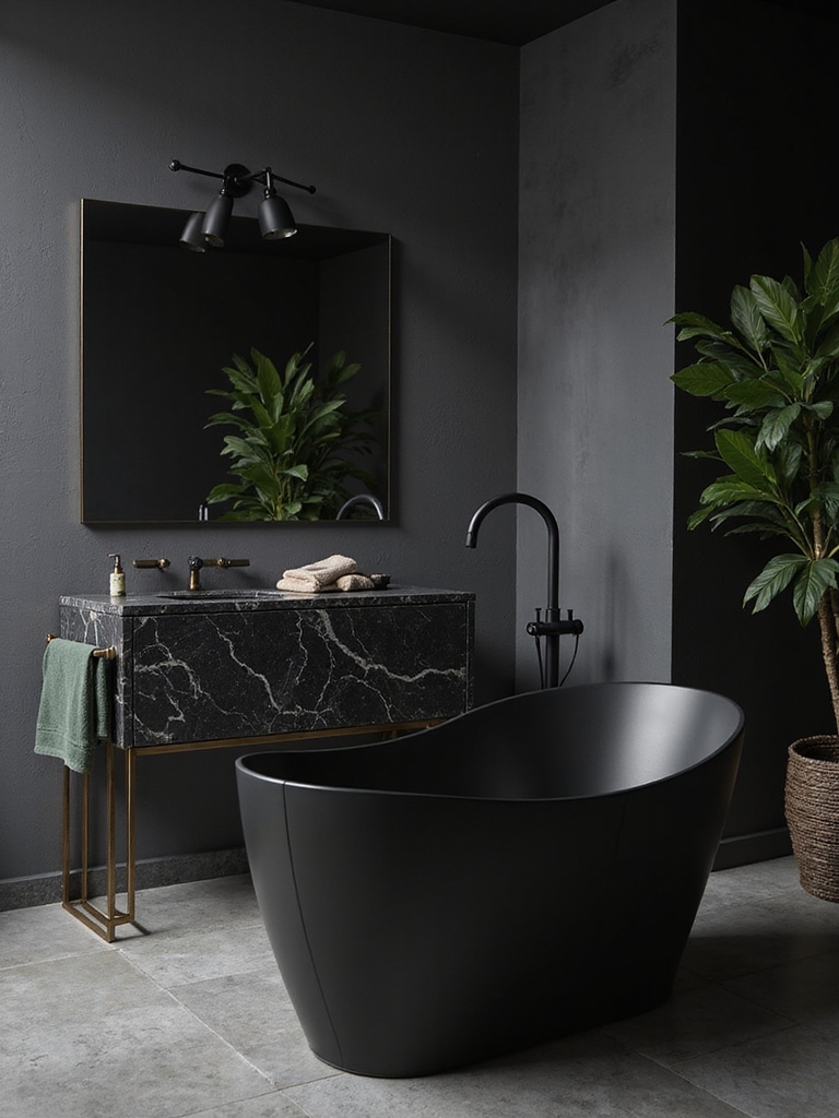 dramatic sculptural bathroom fixtures