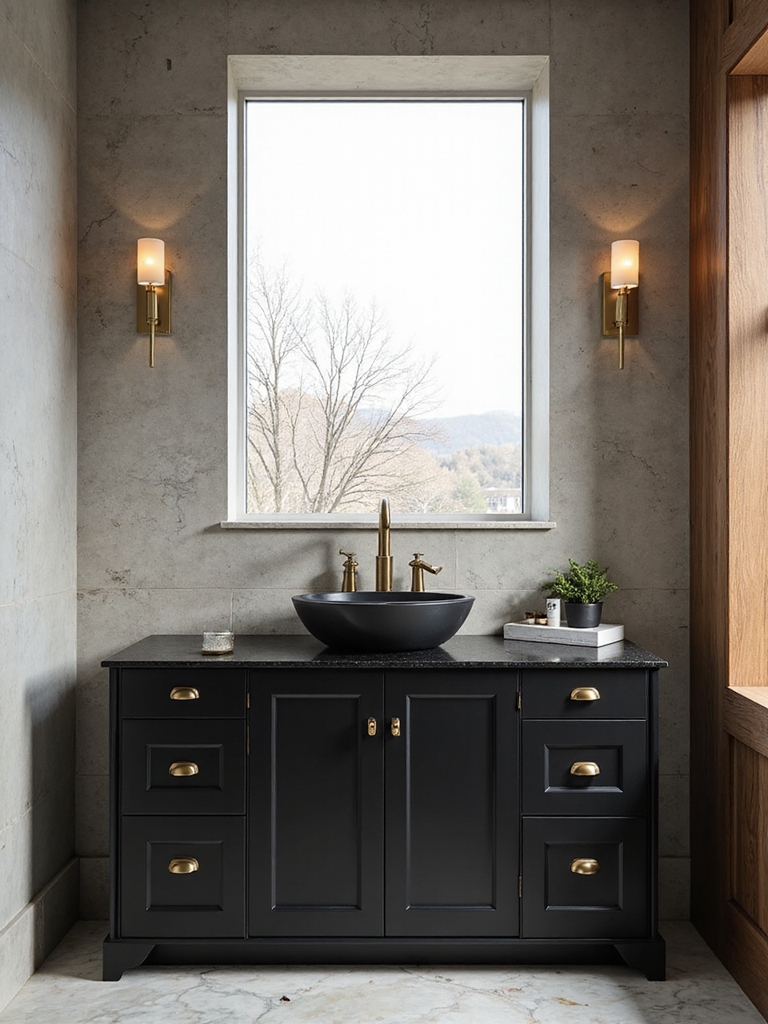 durable stylish black vanity countertops