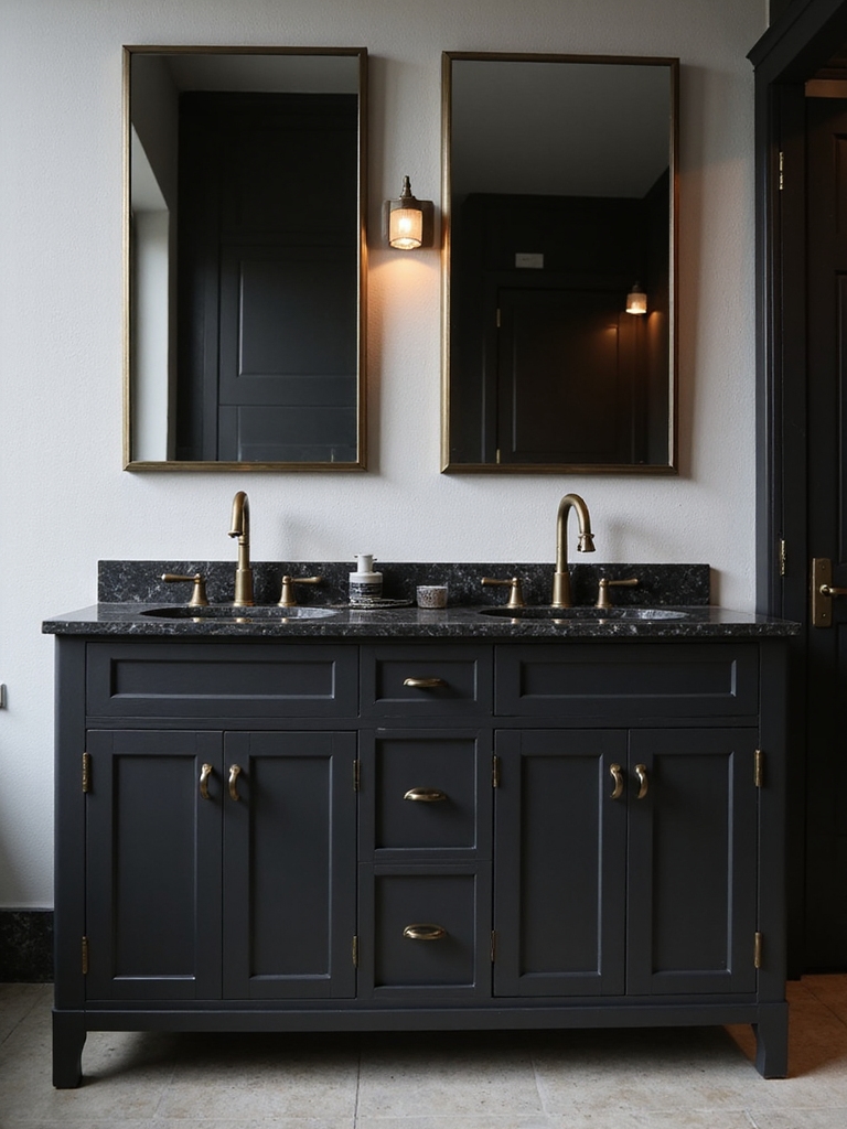 durable stylish black vanity