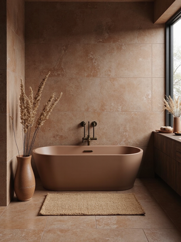 earthy tones for bathrooms