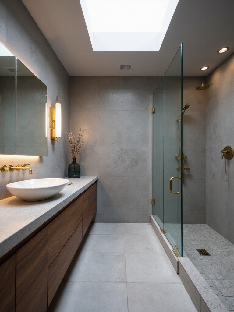 efficient designs for narrow bathrooms