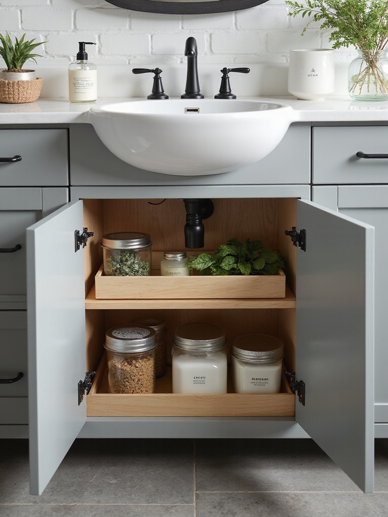 efficient under sink storage solutions