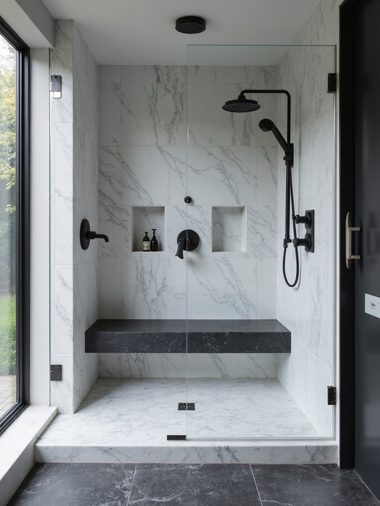 effortless serene shower layout