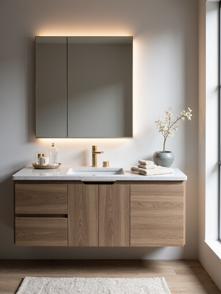 effortless stylish bathroom efficiency