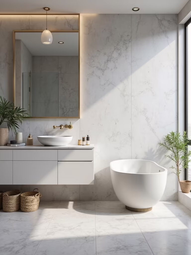 effortlessly polished bathroom ideas