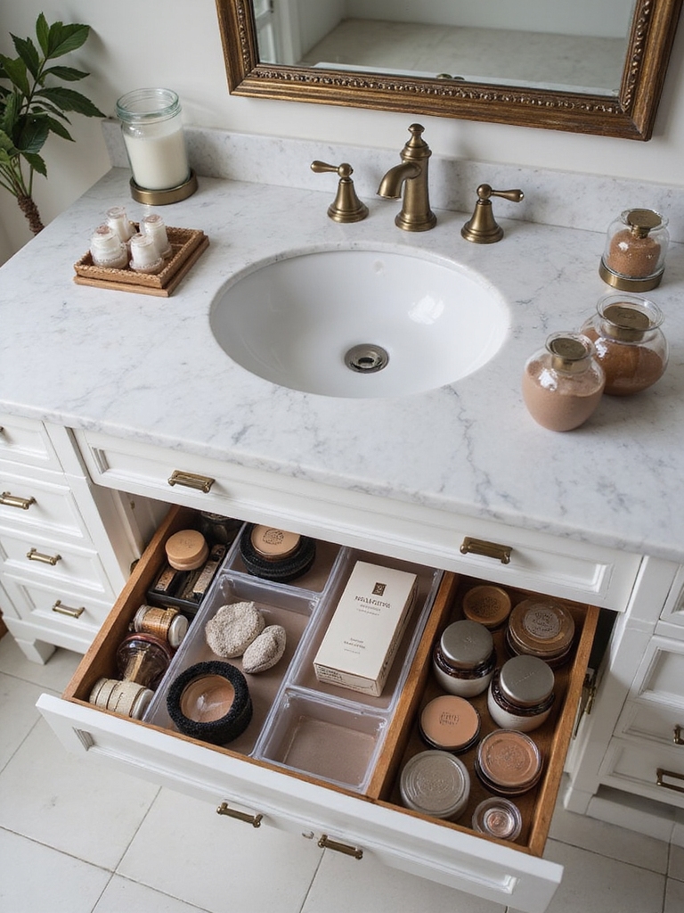 elegant bathroom organization tips